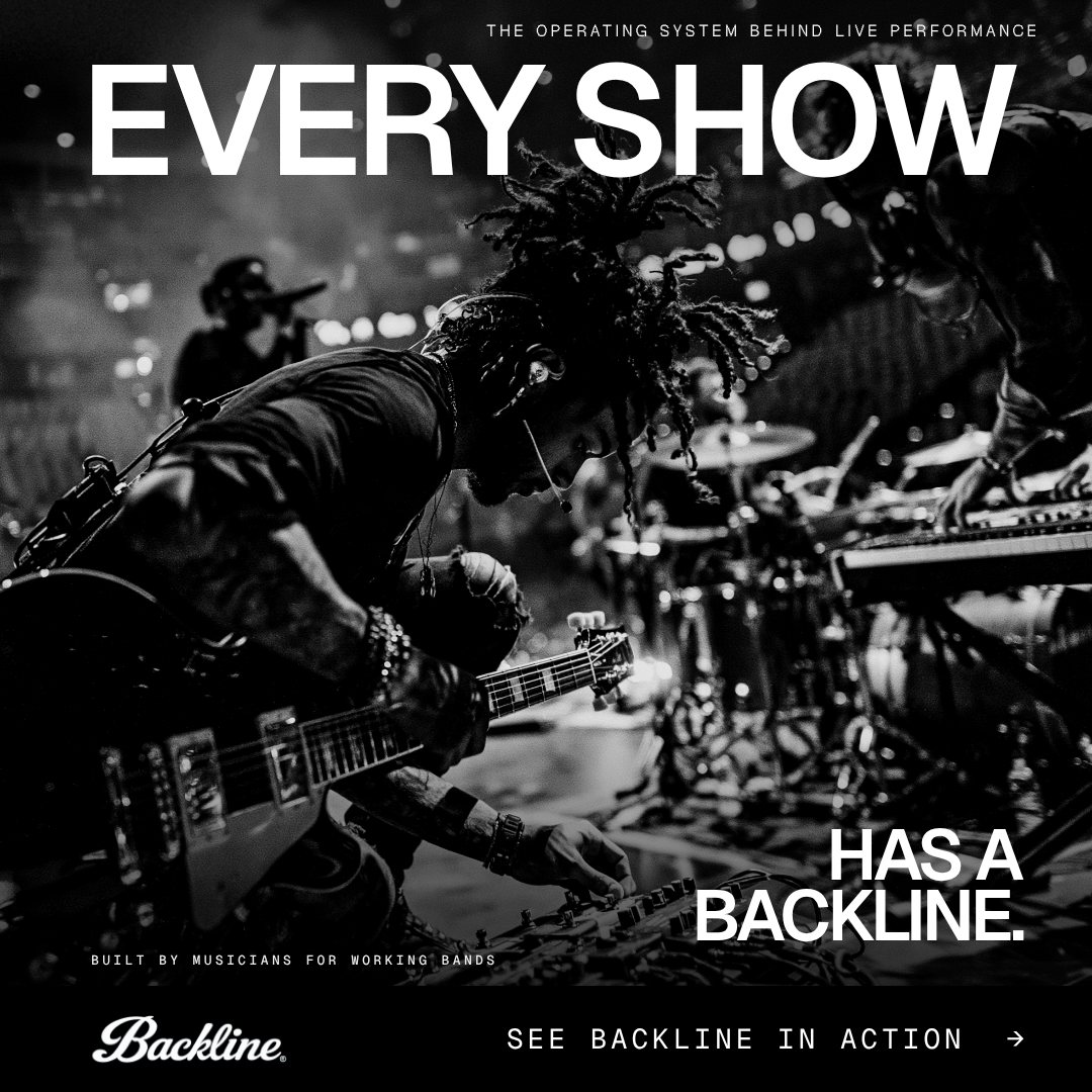 Backline ad: Every show has a Backline.