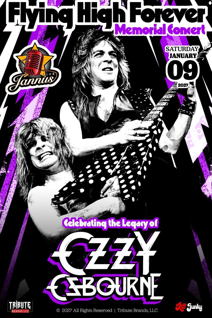 The 2027 edition poster in purple